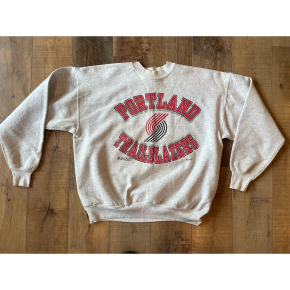 Hanes Other - Portland Trailblazers 80s 90s Vintage Gray Basketball Crewneck Sweatshirt USA